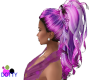 pinkpurple high ponytail