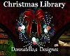 library christmas wreath