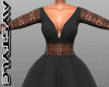 HK flaire black gown