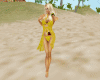 Yellow Sexy Bikini&Pareo
