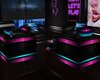 NEON CLUB CHAIRS & TABLE