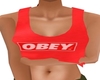 Red Obey Top