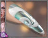 |S| Mint SnowSwirl Nails