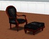 Black&Cherrywood chair