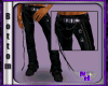(1NA) Black Chain Pants