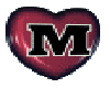 Alpha Hearts "M"