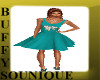 BSU Flared Teal Dress