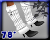 black white winter boots