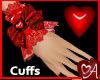 .a Ruby Heartbow Cuffs