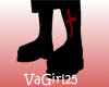 ~V~ Goth Red Cross Boots