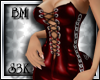 [S3K]Latex BMDress Red