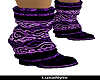 !Blk Purple Boots