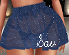 Blue Skirt and nylons