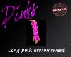 Long pink armwarmers
