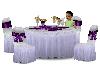 Wedding Table w/purple