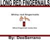LONG RED FINGERNAILS