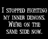 fighting demons