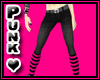 Punk Black Jeans Pink