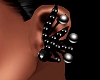 earrings black pearl