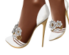 Elegant Lady White Heels