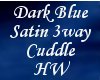 Dk Blue Satin Cuddle 3p
