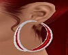 Red/Silver Earing