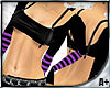 Purple buckle straps top