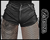 Leather short + fishnet