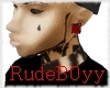 [RB] R Checkered Earring
