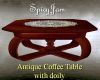 Antq Coffee Table w/Doil