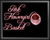 Pink flowergirl basket