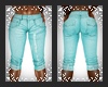 jeans turquoise
