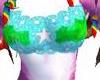 star tubetop blue/green