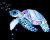 Watercolour Turtle Cutou