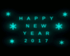 Happy New Year 2017 Teal