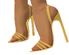 Gold Strappy Heels