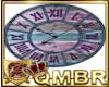 QMBR Boho Barnwood Clock