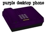 [HD]Purple Desktop Phone