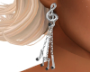 Silver&Onyx Music Earrin
