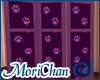 Purple kitty paw screen