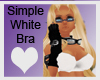 Simple white bra