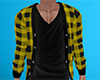 Yellow Sweater Plaid M