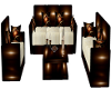 Brown Wood Couch Set