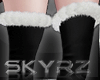 Xmas Fur Boots Black 鬼