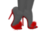 Fur Slippers |red new