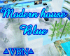 Modern home blue