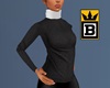 B&W Turtleneck Sweater