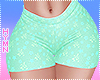 Kawaii Star Shorts Green