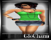 Glo* GreenTop&JeanSkirt
