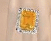 (AL)Diamond Citrine Ring